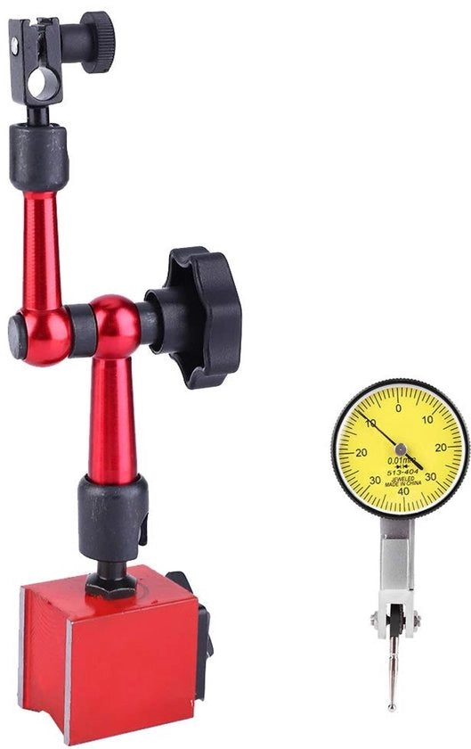 Indicatore di precisione per hefboom - precisione alta - indicatore di test per orologio di precisione - misura 0~0,8 mm - risoluzione 0,01 mm - materiale resistente - orologio di precisione