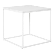 Comodino Vita, Bianco, Metallo, 45x45x45 cm