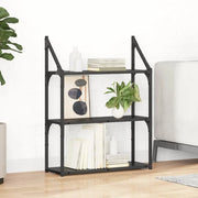 Scaffale da parete A parete Rovere Nero 60 x 21 x 78,5 cm 882792