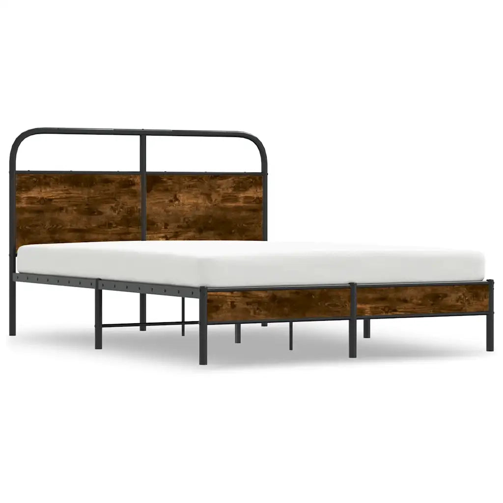 Giroletto senza Materasso Rovere Fumo 140x200 cm in Truciolato