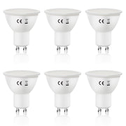 ZMH Confezione da 6 Lampadine LED GU10 Bianco Freddo 6W 5000K Angolo del Fascio 110°Riflettore
