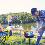 Tavolo da lavoro pieghevole in alluminio rettangolare - Cucina da campeggio compatta tavolo da giardino