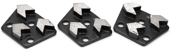 Schiaccia Scarpe 3 Pezzi - Diamante Trapezoidale - Smerigliatrice per Cemento - Alta Capacità di Taglio - Duraturo - Facile da Installare - Smerigliatrice per Cemento