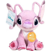 Disney Stitch-Peluche Angel seduto con suono , 20 cm