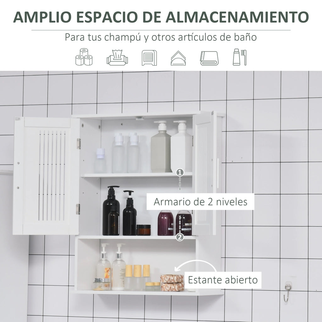 Armadio da Bagno Multiuso ¨C zephmum ¨C Bianco 60x20x70 cm