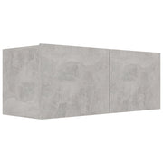 Mobile TV multimediale mensola TV credenza TV sala da pranzo soggiorno camera da letto 80 x 30 x 30 cm legno ingegnerizzato grigio 02_0026219