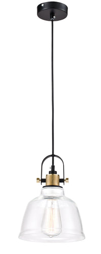 Lampada pendente Pendant in Metallo Irving Nero