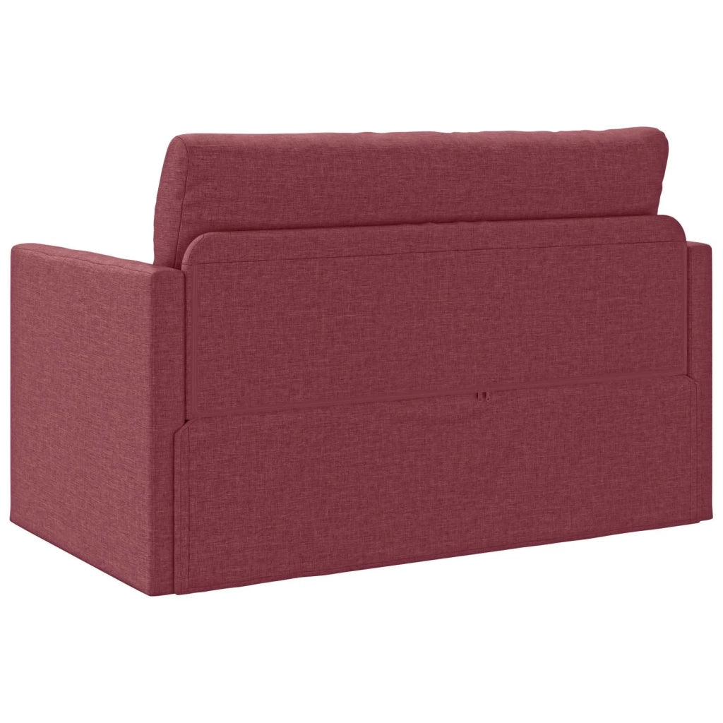 Divano letto 110cm Rosso Vino Tessuto 4106694