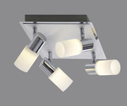 Plafoniera da Interno a LED in Metallo Cromo