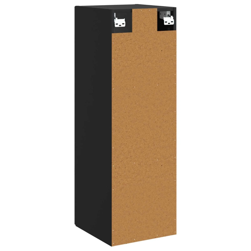Mobiletto da Bagno a Muro Nero 33 x 34,5 x 100 cm 890523