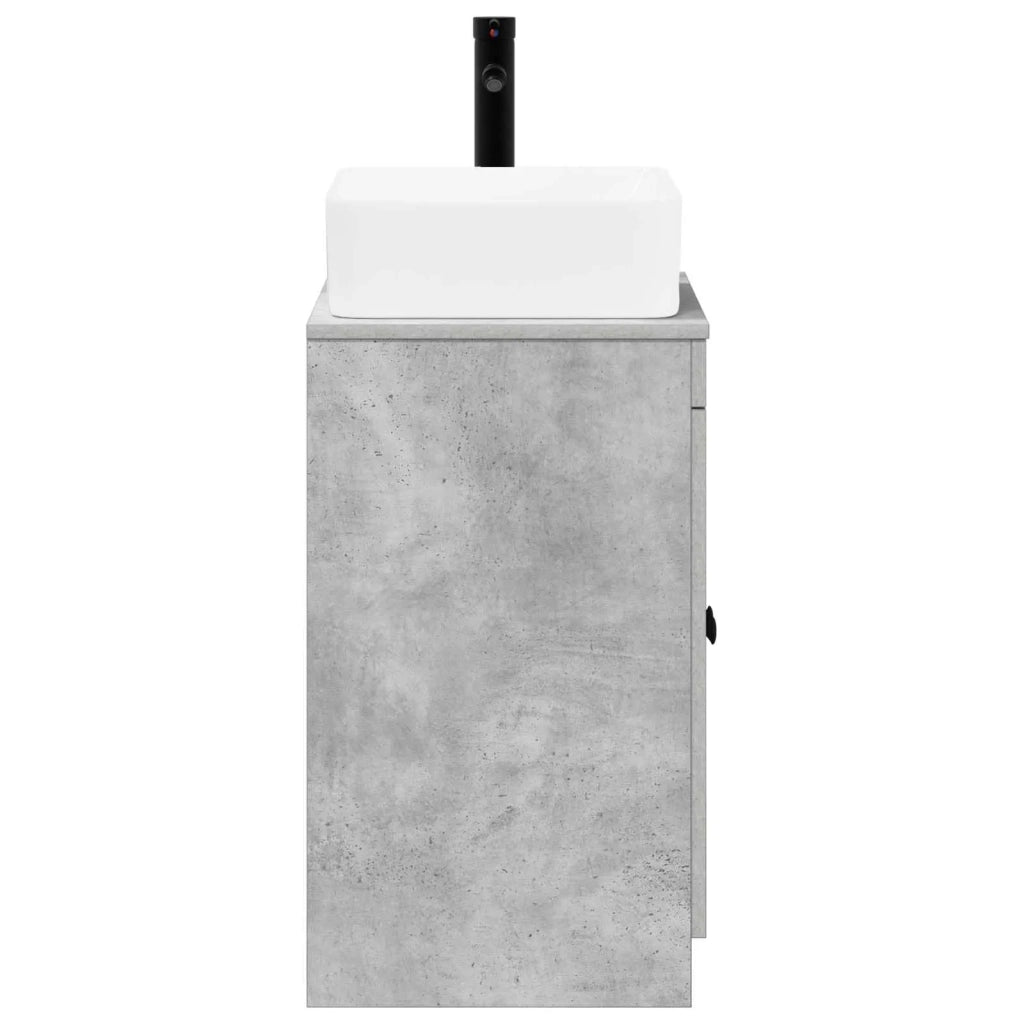 Set di mobili per il bagno Grigio Cemento Legno ingegnerizzato 3404235