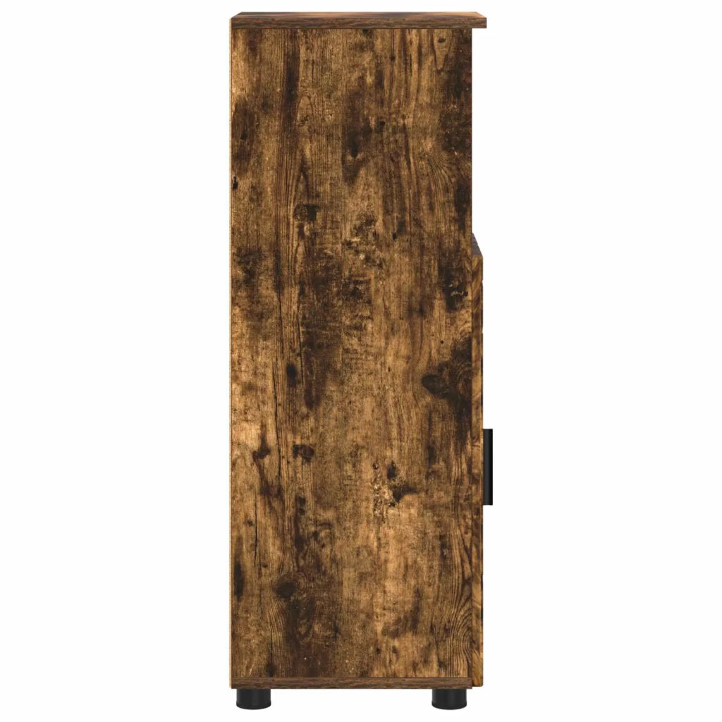 Mobile da Bagno con archiviazione Rovere fumé 30 x 35 x 95 cm 883319