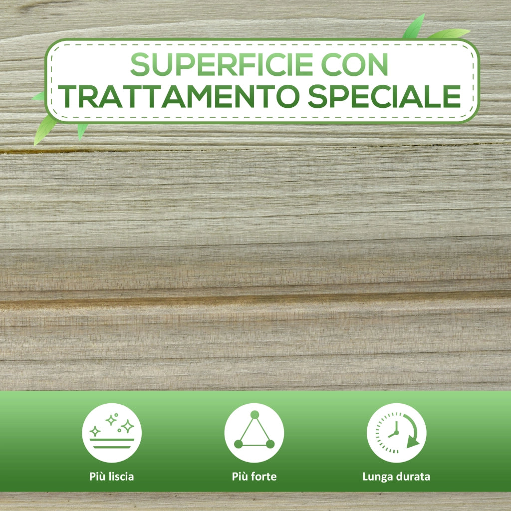 Fioriera Rialzata ¨C zephmum ¨C Legno 91x51x76cm