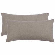 Federa 2 pcs HEERLEN Grigio Chiaro 40 x 80 cm Bouclé 909937