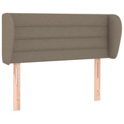Testiera | Testata ad Orecchio Tortora 103x23x78/88 cm in Tessuto