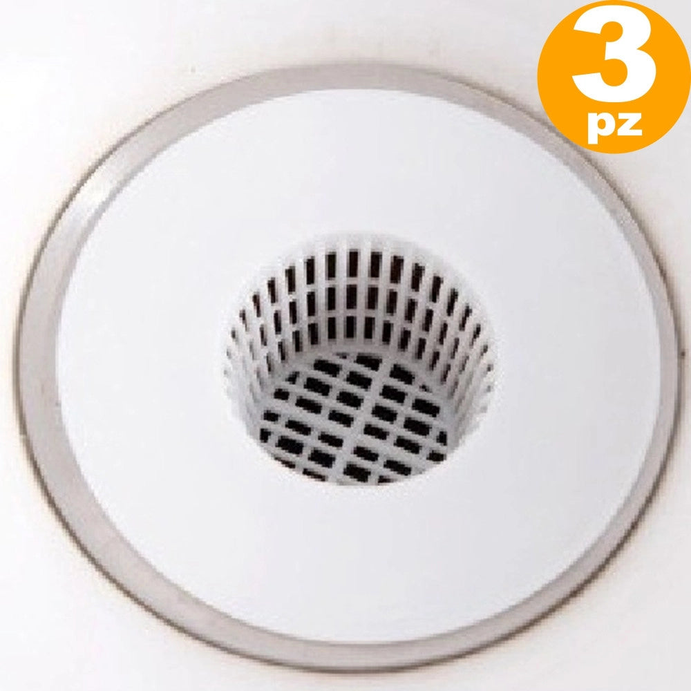 Trade Shop - Filtro Colino Tappo Per Scarico Lavello Bagno Bidet Vasca Doccia Blocca Capelli -