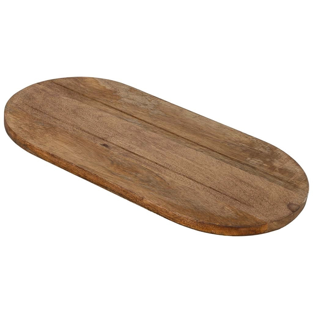 Vassoio in legno marrone 48x2x25 cm