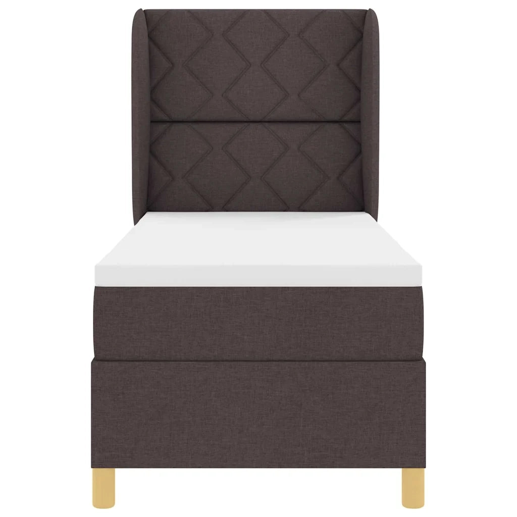 Letto con molle e materasso Grigio Scuro 90x190 cm Tessuto 3340784