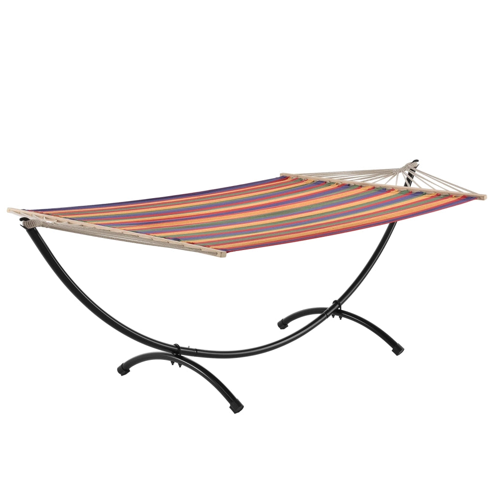 Amaca con struttura cotone poliestere metallo nero 210 cm multicolore 03_0002174