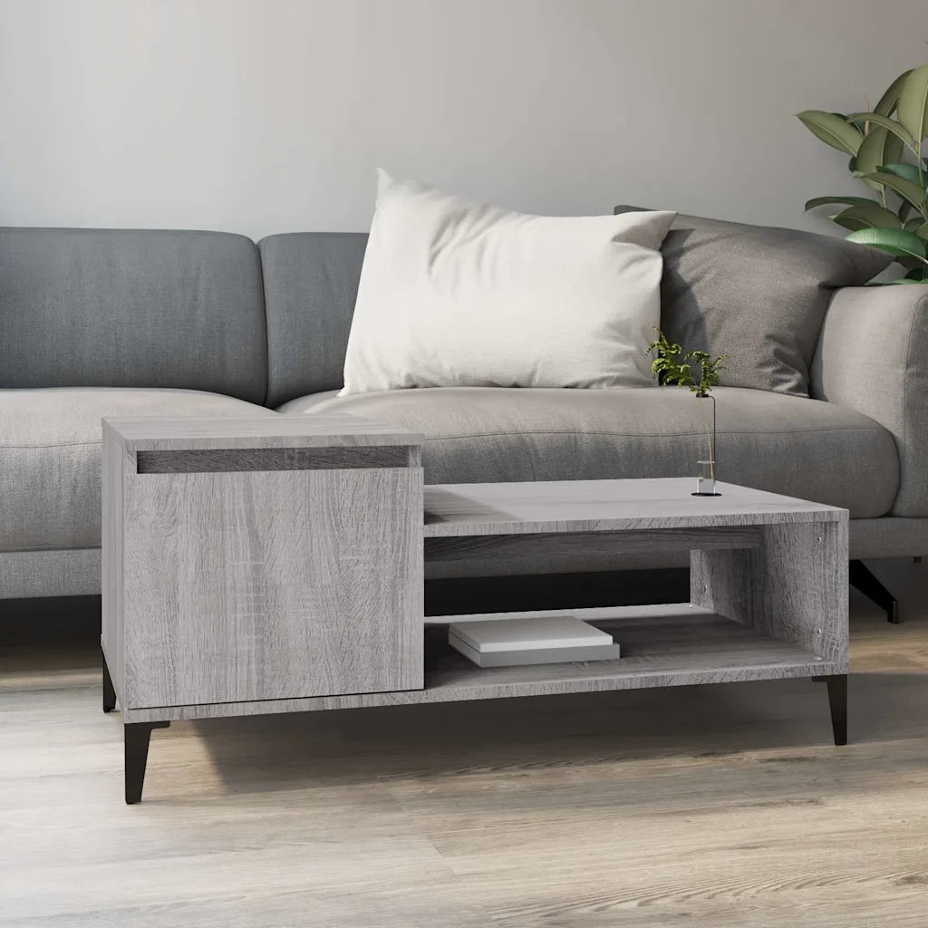 Tavolino da salotto | Tavolino da caff¨¨ | Tavolino da Soggiorno grigio sonoma 100x50x45cm Legno Multistrato