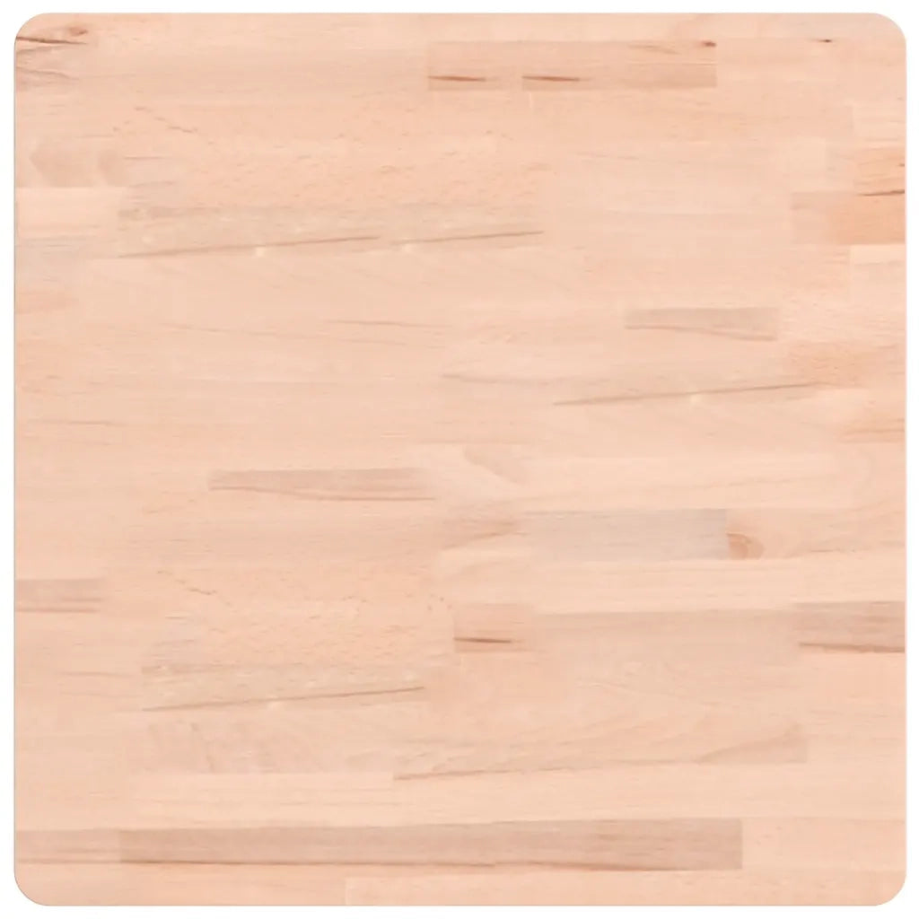 Piano per Tavolo 50x50x1,5 cm Quadrato Legno Massello di Faggio 355949