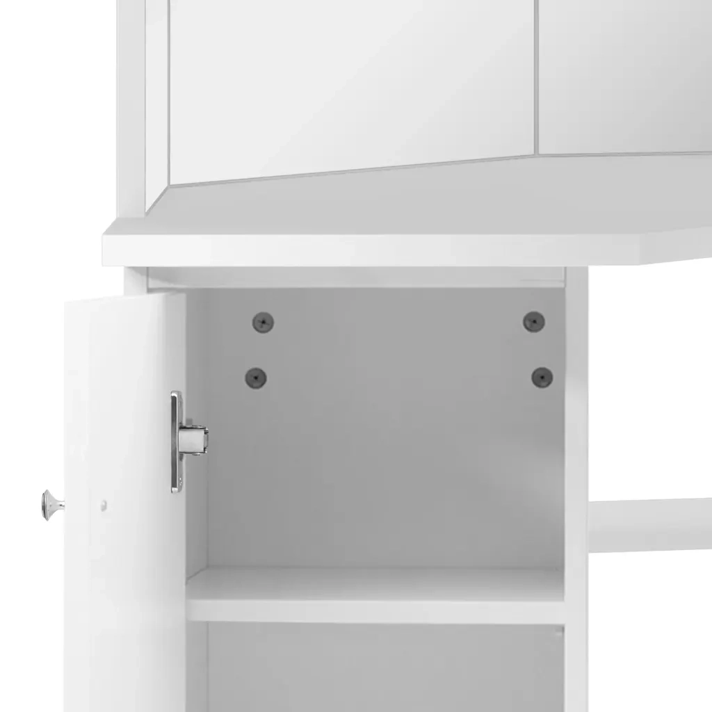 Toeletta Tavolino da Trucco ad Angolo Bianco cod mxl 66508