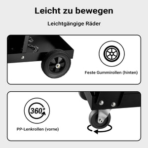Carrello saldatrice con 4 cassetti, porta attrezzi per saldatura, in acciaio con 4 ruote, portata fino a 100 kg, con spazio per bombola di gas, per officina