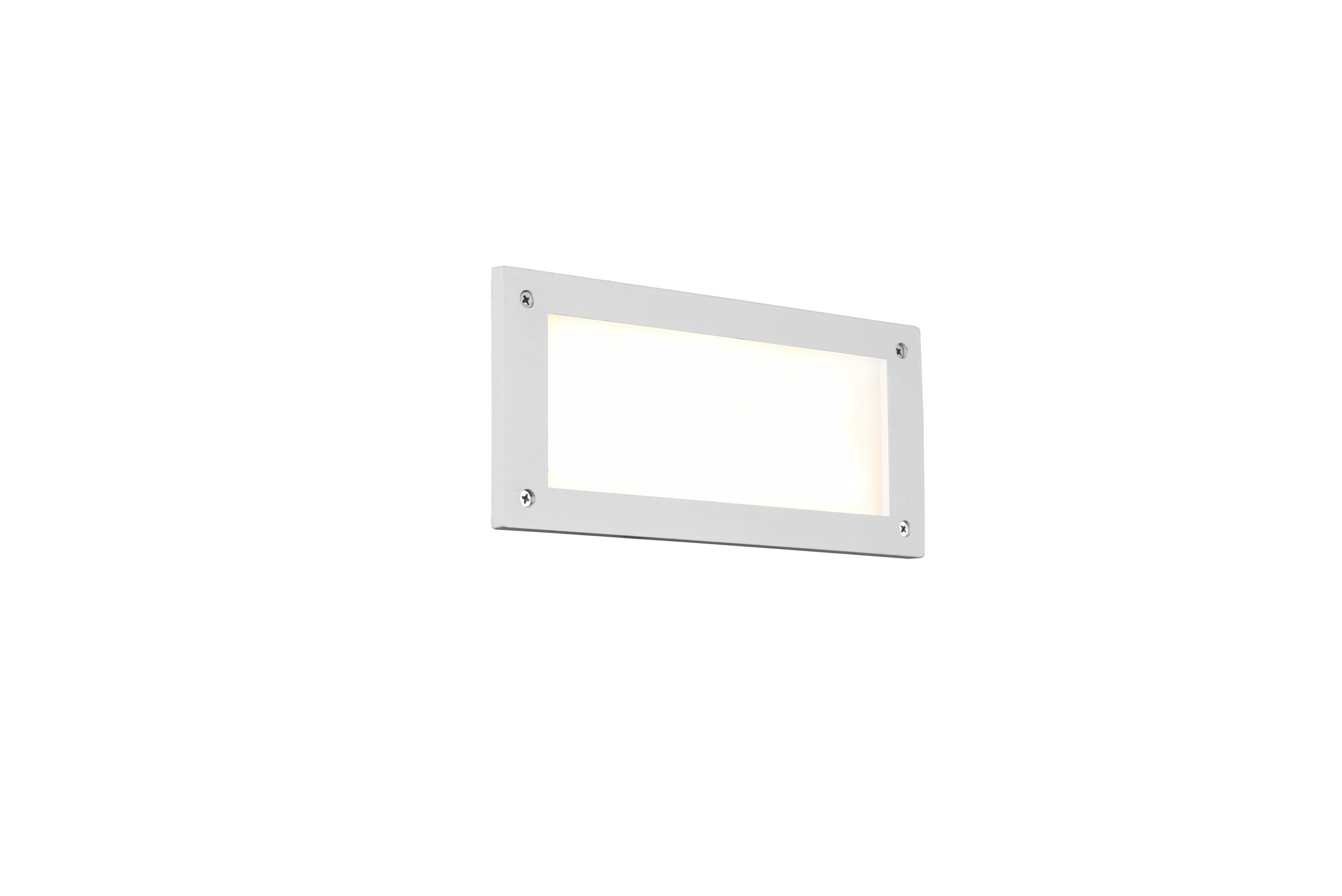 Applique da Esterno a Led in Alluminio Bianco Opaco