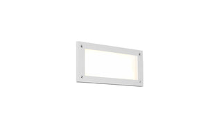 Applique da Esterno a Led in Alluminio Bianco Opaco