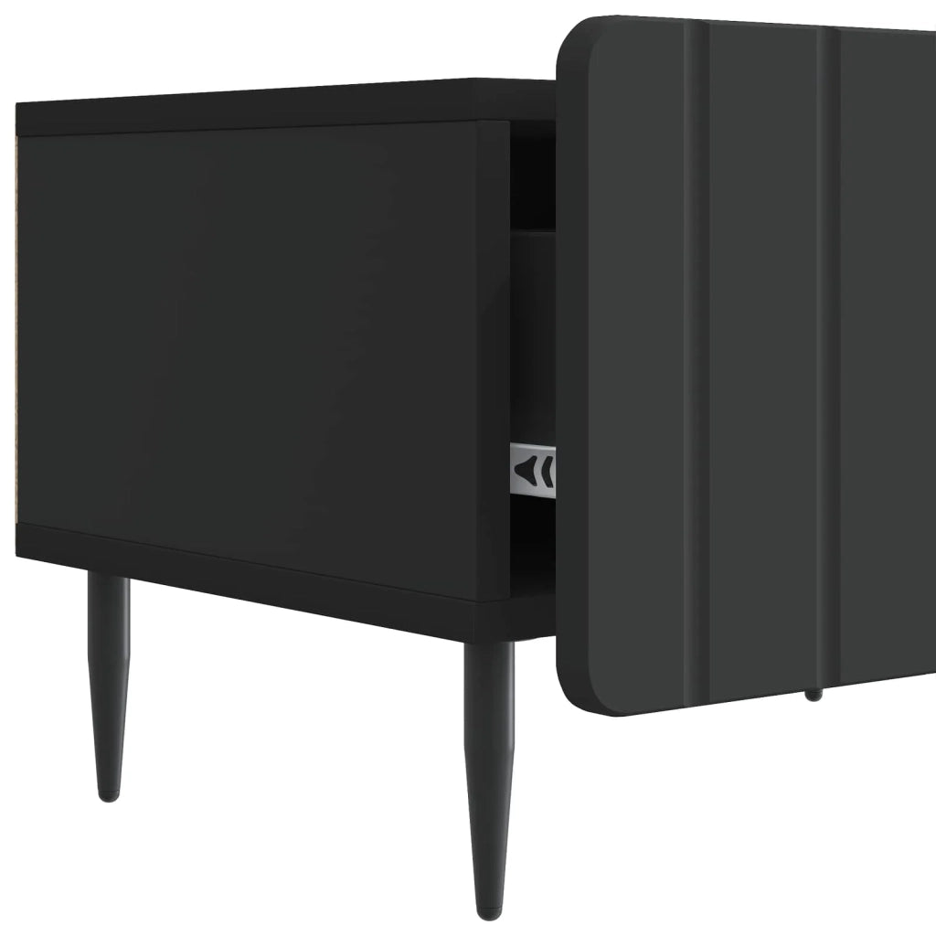 Mobile TV Nero 147 x 34,5 x 32 cm Legno ingegnerizzato 894476