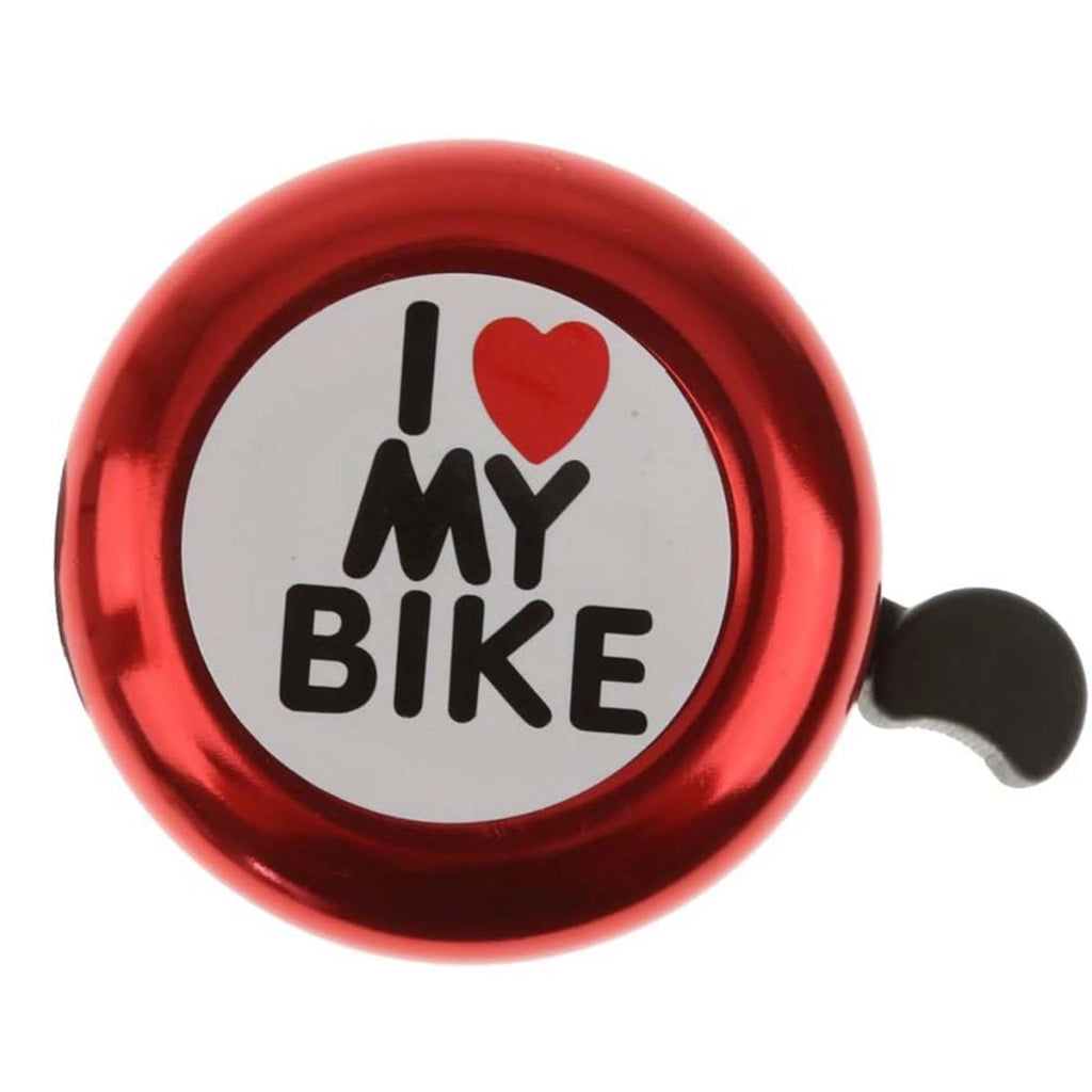 Campanello per bicicletta in lega di acciaio medio per manubrio standard Rosso Avizar