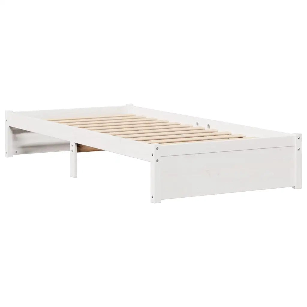 vidaXL Letto con Libreria senza Materasso 75x190 cm in Legno Pino