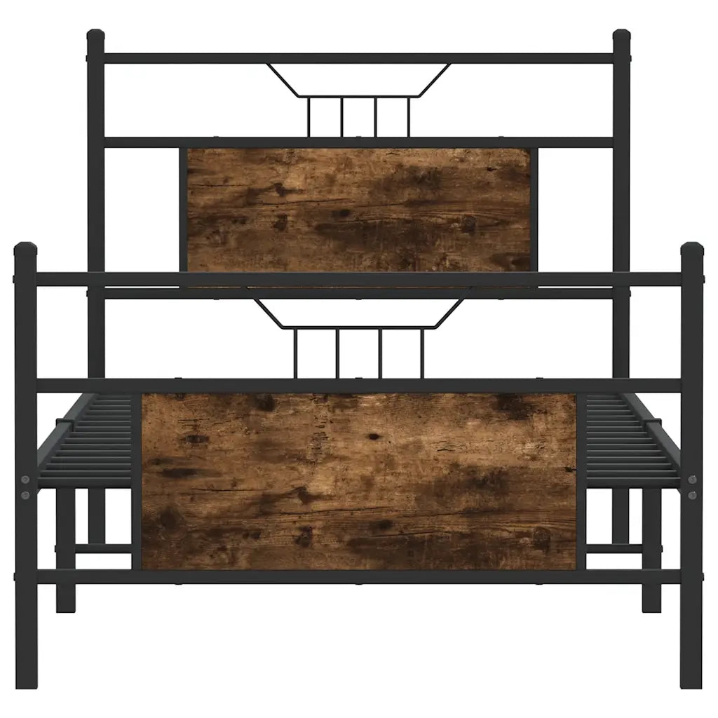 Giroletto senza Materasso Rovere Fumo 90x200 cm in Truciolato 4106754
