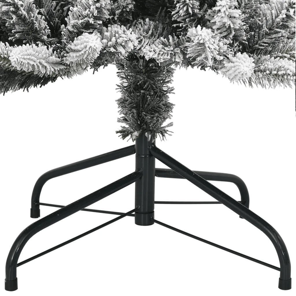 Albero di Natale | Decorazioni natalizie Artificiale con 150 LED e Neve Fioccata 120 cm