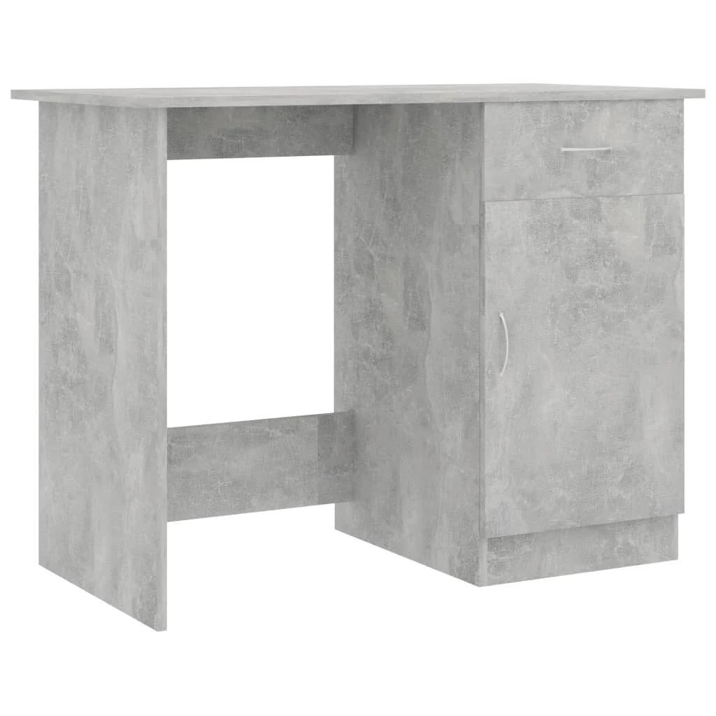 Scrivania tavolo postazione di lavoro mobile per computer studio 100 x 50 x 76 cm legno ingegnerizzato grigio 02_0023828
