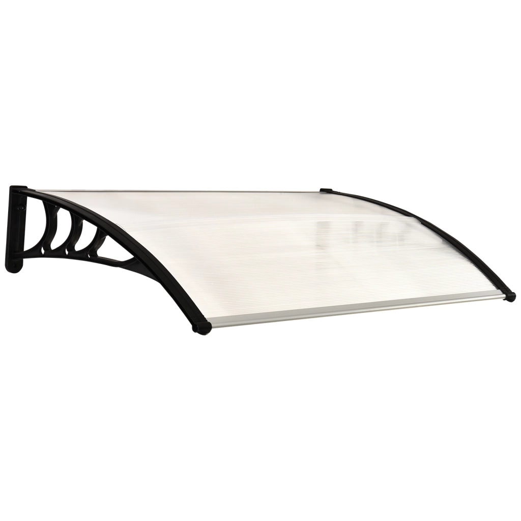 Tettoia Tenda da Porta ¨C zephmum ¨C 100x75 cm Policarbonato Trasparente
