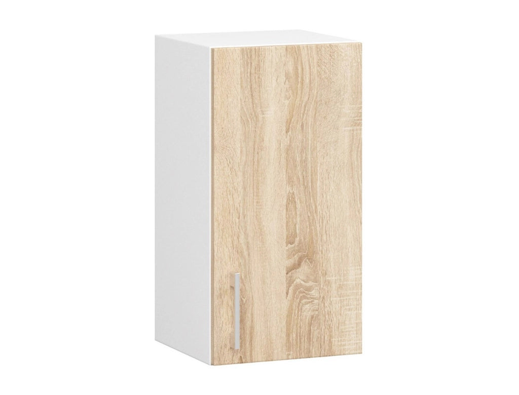 Mobile da cucina pensile sistema AKORD LIMA Bianco 30 cm 1 anta inserto frontale Sonoma Quercia 30x30,5x58 cm