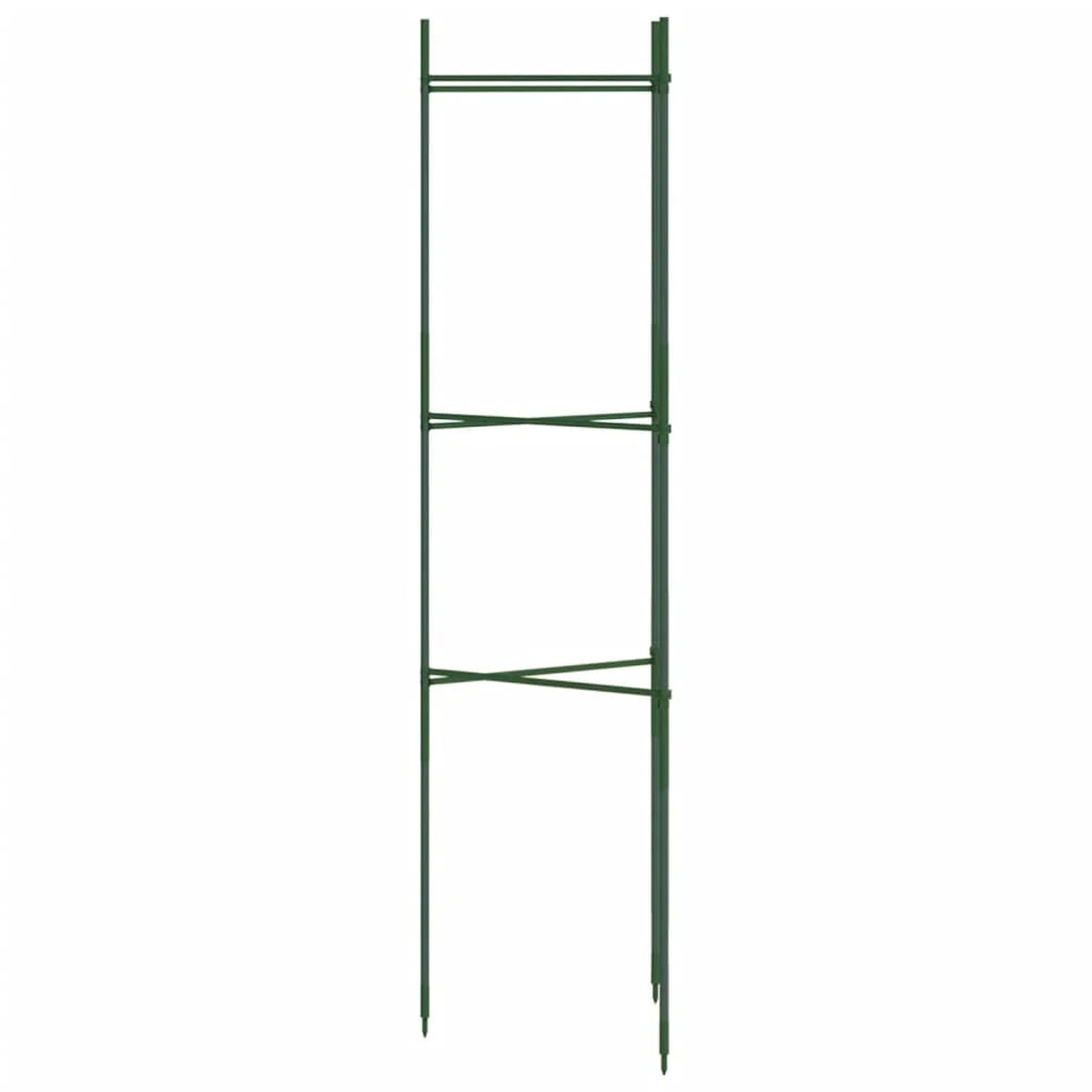 Set di 2 pratici supporti regolabili per pomodori 32 x 29 x 116 cm acciaio verde 02_0056680