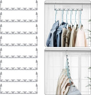 Hanger per capi con presa antiscivolo per organizzare la stanza, spazio risparmiato per abiti, pantaloni, giacche e gonne.
