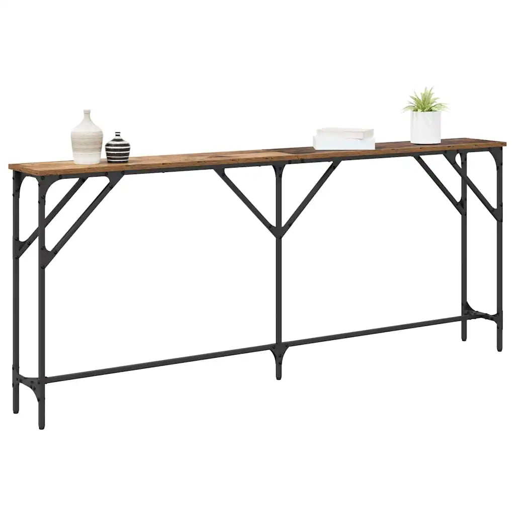 Tavolo consolle Legno vecchio 180 x 23 x 75 cm 871326