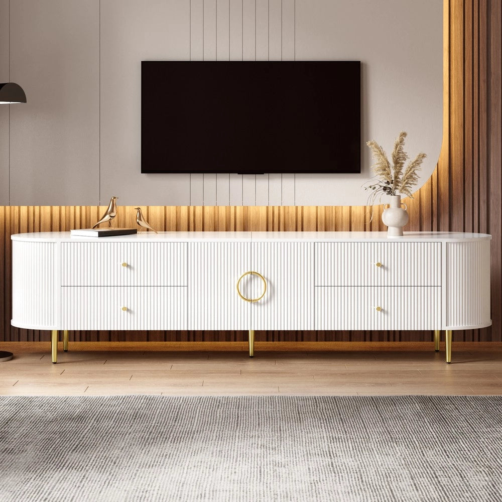 Mobile TV Lowboard ¨C MINIMAL ¨C MDF, Alluminio, Soggiorno
