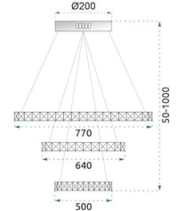 Lampada A Sospensione In Cristallo APP772-3CP