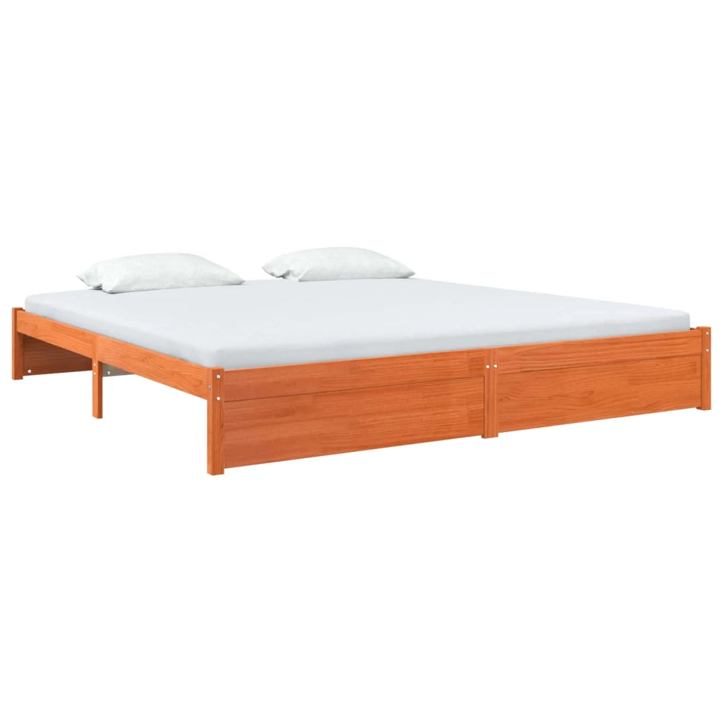Struttura del letto Marrone cerato 200 x 200 cm
