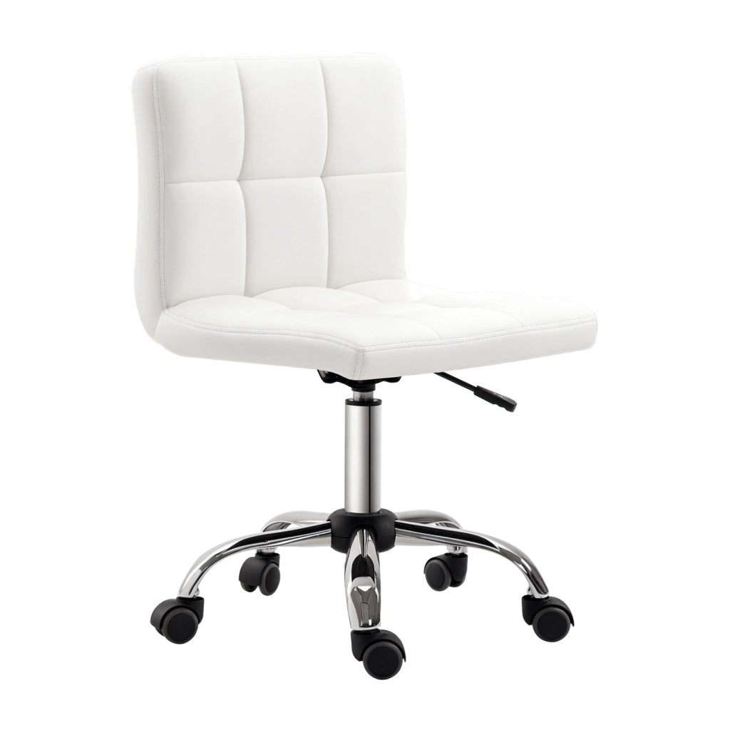 Sedia da Ufficio Ergonomica Girevole Regolabile ¨C Zephmum ¨C Similpelle Grigio 46x51x80-92cm