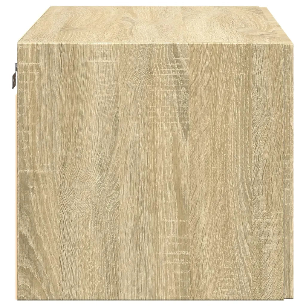 vidaXL Mobile a Parete Rovere Sonoma 80x42,5x40 cm Legno Multistrato