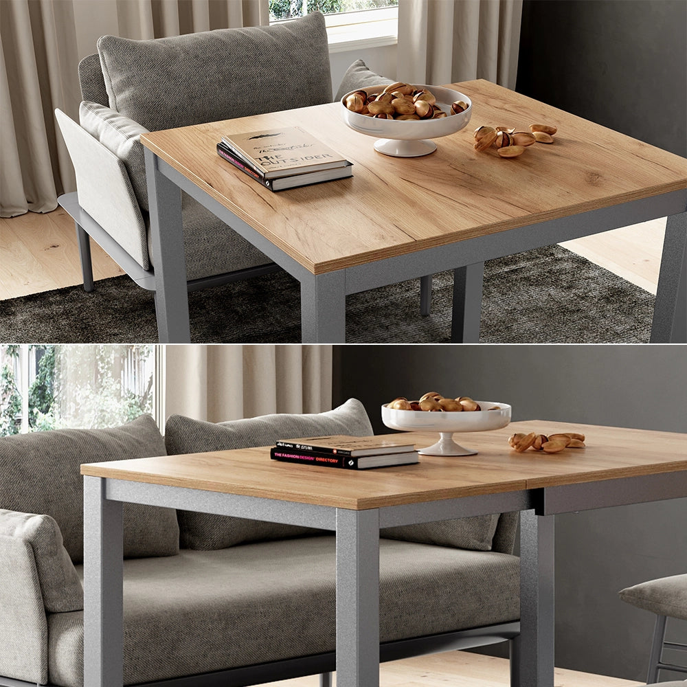 Vicco Tavolo da pranzo Quercia/grigio 120 x 70 cm Estensibile