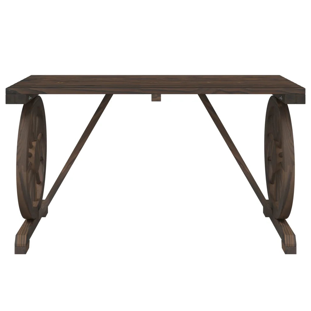 Tavolo da Giardino 115x55x65 cm in Legno Massello di Abete