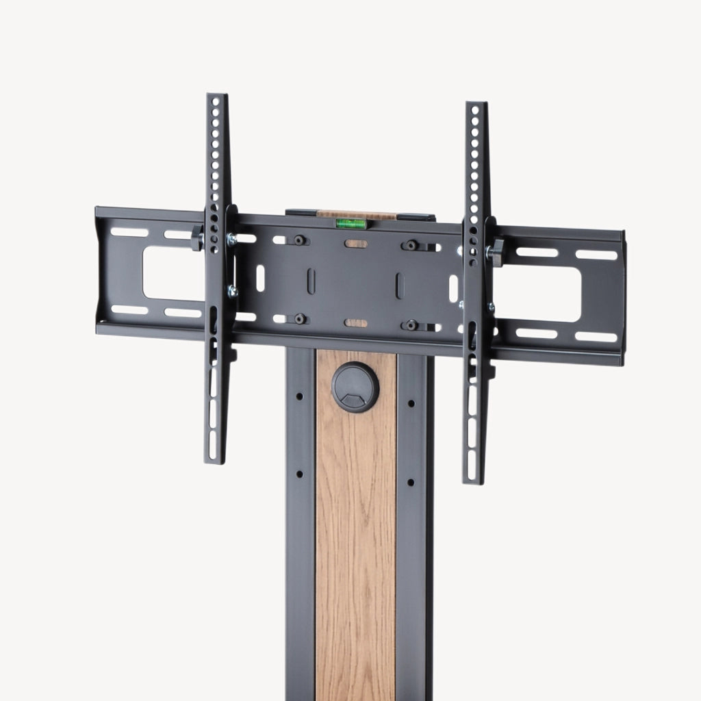 Mobile TV con Supporto Schermo Stockholm - Nero / Effeto Rovere pro.tec