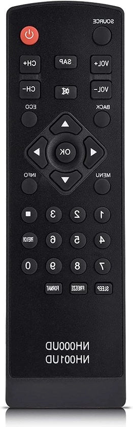 Comando universale per TV, sostituzione NH000UD, ABS nero