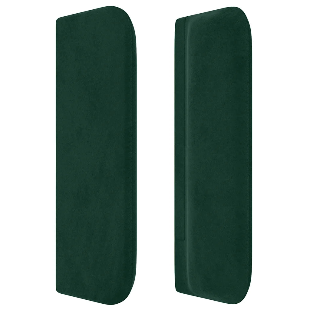 Testiera ad Orecchio Verde Scuro 93x16x78/88 cm in Velluto 3119045